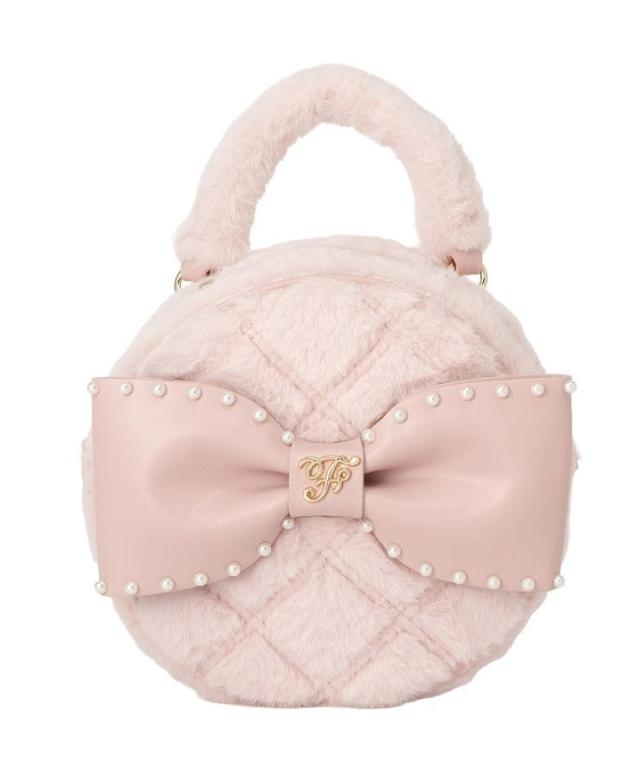 メゾン ド フルール（Maison de FLEUR）/フェイクファーパールリボンラウンドバッグ
