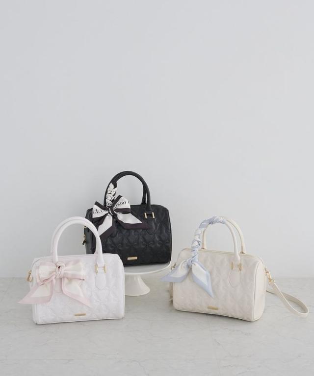 メゾン ド フルール（Maison de FLEUR）/【スカーフ付き／2Way】リボンキルティング2Wayボストン