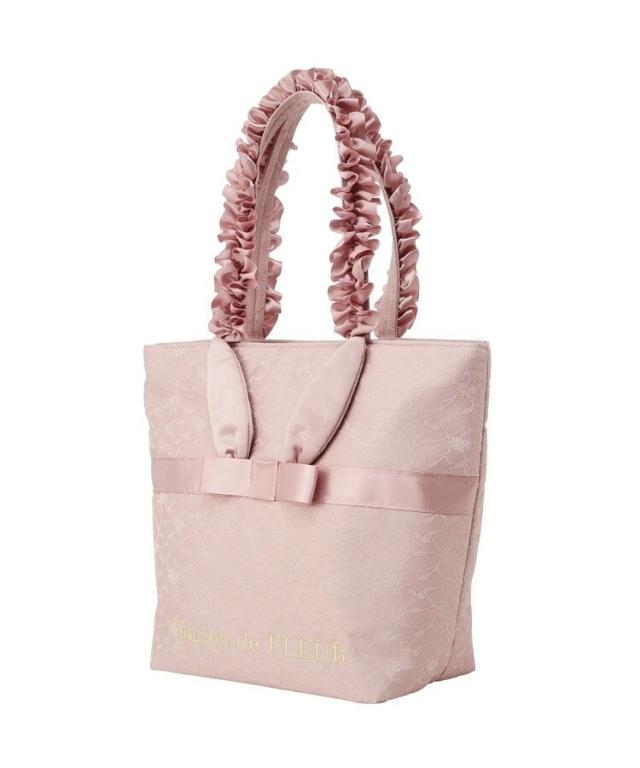 メゾン ド フルール（Maison de FLEUR）/【A4対応】ラビットフリルハンドルトートバッグ_7