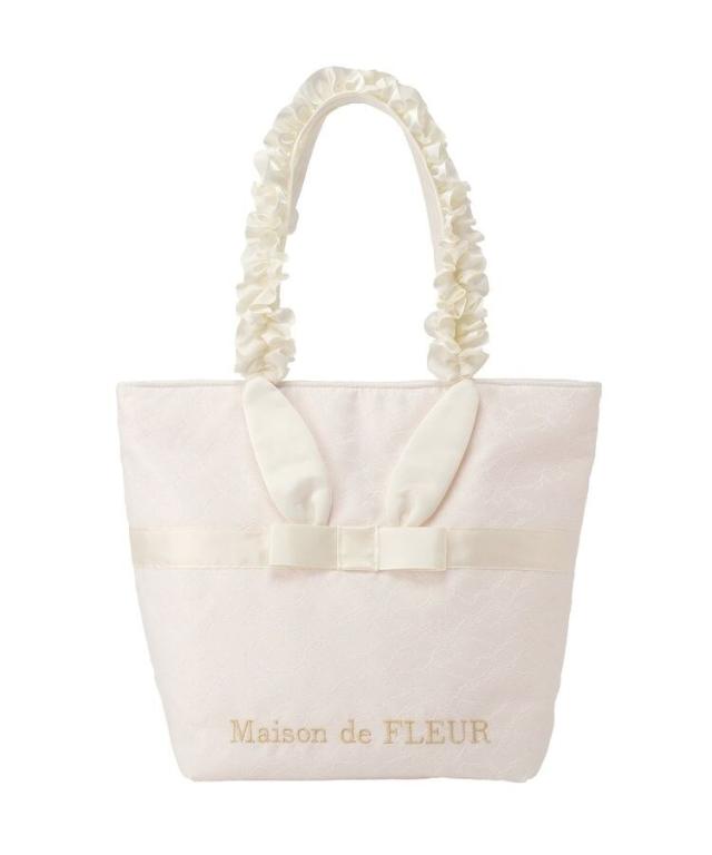 メゾン ド フルール（Maison de FLEUR）/【A4対応】ラビットフリルハンドルトートバッグ_18