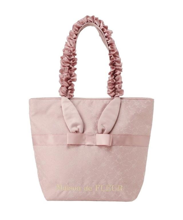 メゾン ド フルール（Maison de FLEUR）/【A4対応】ラビットフリルハンドルトートバッグ_19