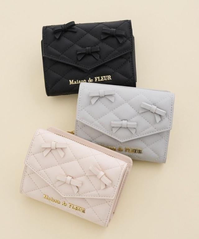 メゾン ド フルール（Maison de FLEUR）/ロンバスキルトリボンウォレット