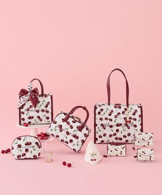 メゾン ド フルール（Maison de FLEUR）/リーフ付きチェリーウォレット