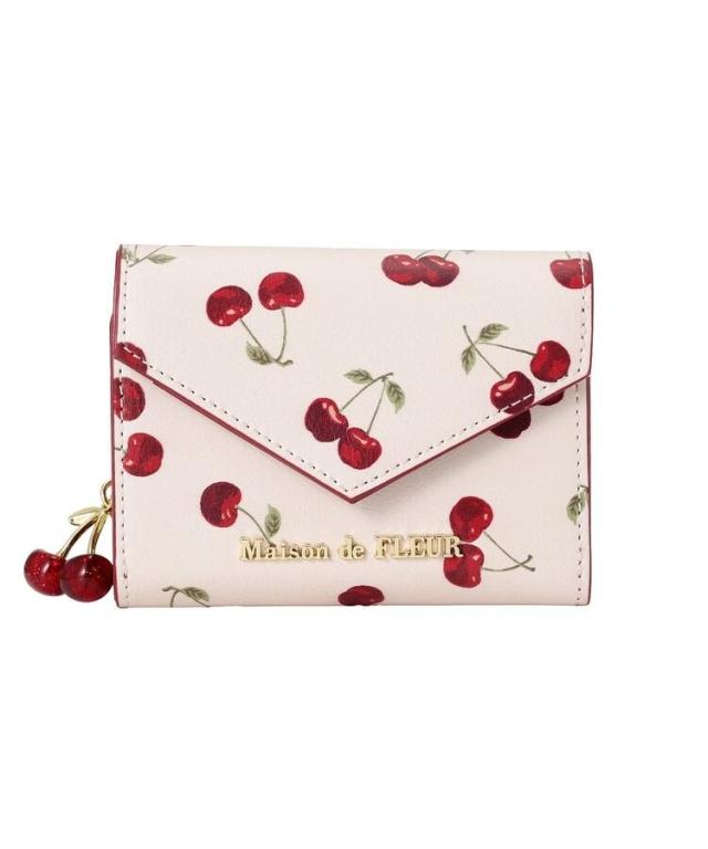 メゾン ド フルール（Maison de FLEUR）/リーフ付きチェリーウォレット