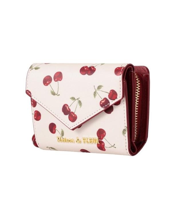 メゾン ド フルール（Maison de FLEUR）/リーフ付きチェリーウォレット