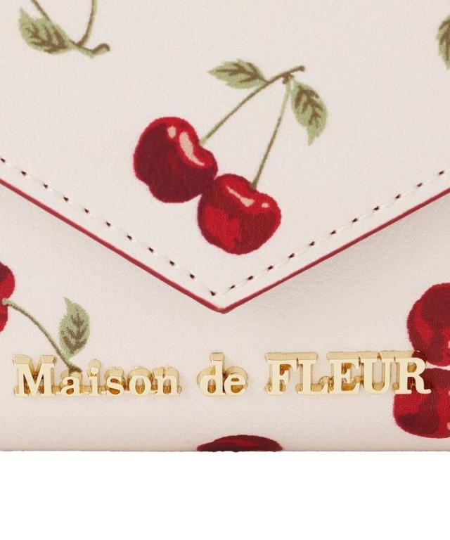 メゾン ド フルール（Maison de FLEUR）/リーフ付きチェリーウォレット