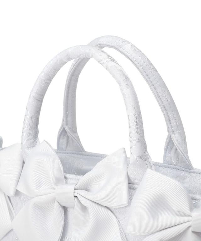 【NEW】メゾン ド フルール（Maison de FLEUR）/【Sサイズ／2Way】ブルーマニアボリュームリボン2WayトートSバッグ_10