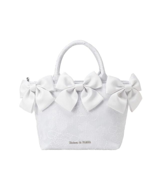 【NEW】メゾン ド フルール（Maison de FLEUR）/【Sサイズ／2Way】ブルーマニアボリュームリボン2WayトートSバッグ_16
