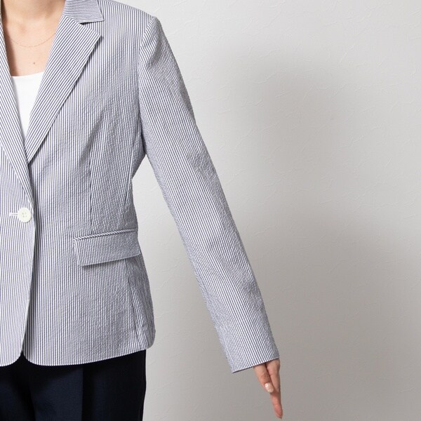 ノーリーズ/ウォッシャブルサッカーテーラージャケットの通販はau PAY