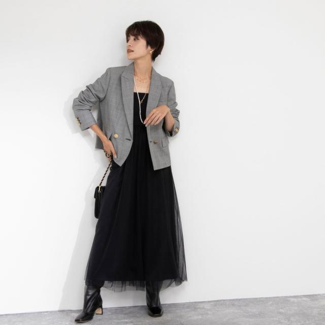 ＜飯豊まりえさん着用＞グレンチェックショートジャケット ノーリーズ（NOLLEY'S）/＜飯豊まりえさん着用＞グレンチェック