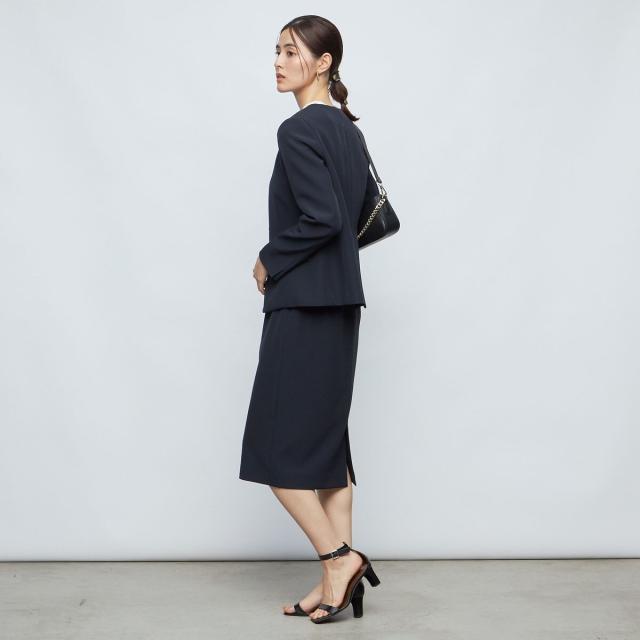 ノーリーズ（NOLLEY’S）/《セットアップ対応》ウォッシャブルソフトダブルクロスペンシルタイトスカート