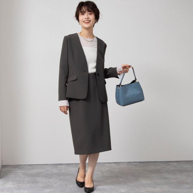 ノーリーズ（NOLLEY’S）/《セットアップ対応》ウォッシャブルソフトダブルクロスペンシルタイトスカート