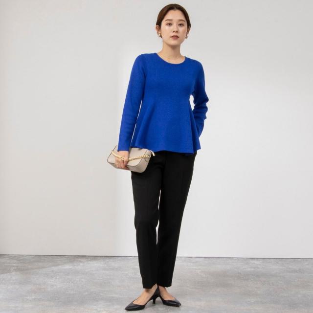 ノーリーズ（NOLLEY’S）/《セットアップ対応》ウォッシャブルウール調サージ テーパードパンツ