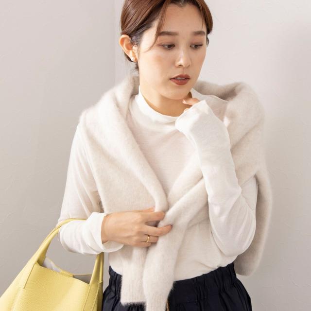 【NOLLEY'S】ノーリーズ　ハイネック　プルオーバーカットソー　日本製 NOLLEY'S - 【NOLLEY'S】ノーリーズ ハイネック プルオーバー