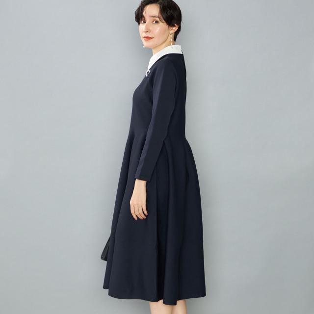 GW SALE 新品　NOLLEY'S ノーリーズ　白襟ワンピース　34 ノーリーズ（NOLLEY'S）/《親子セット着用対応》《手洗い可能