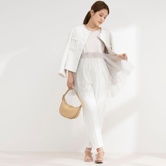 ノーリーズ（NOLLEY'S）/2WAYチュール ノースリーブブラウス