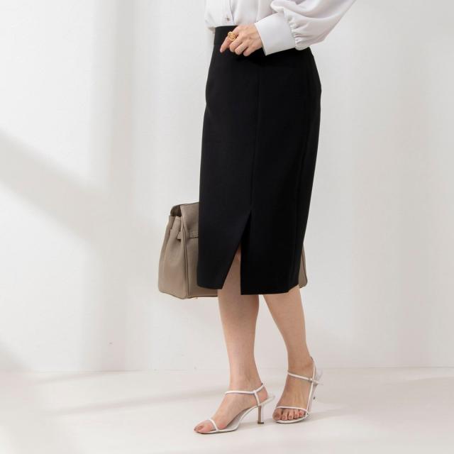 ノーリーズ（NOLLEY’S）/《セットアップ対応》撥水ダブルクロスサイドスリットスカート