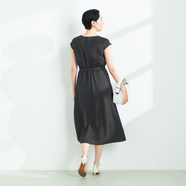 ノーリーズ（NOLLEY’S）/麻調合繊ベルト付きフレアワンピースの通販は