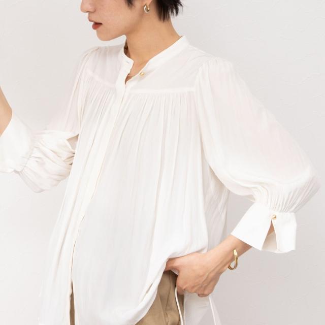 ノーリーズ（NOLLEY’S）/5分袖ギャザーブラウス