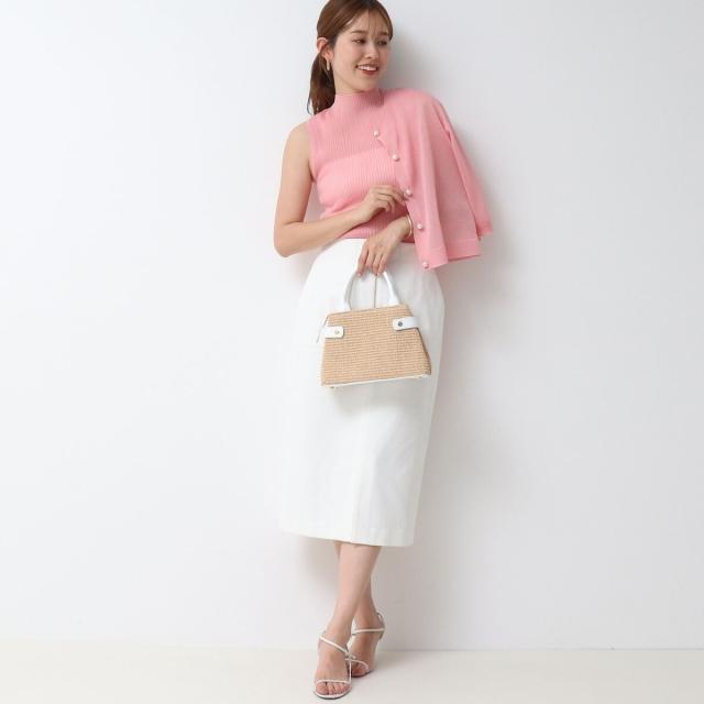 ノーリーズ（NOLLEY’S）/《手洗い可能》《アンサンブル対応》シアーリブノースリーブプルオーバーニット