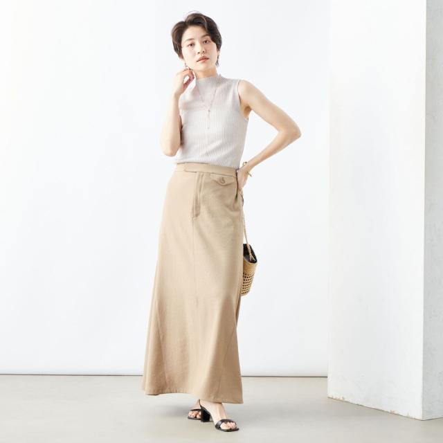 ノーリーズ（NOLLEY’S）/《手洗い可能》《アンサンブル対応》シアーリブノースリーブプルオーバーニット