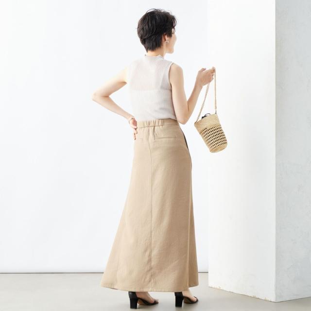 ノーリーズ（NOLLEY’S）/《手洗い可能》《アンサンブル対応》シアーリブノースリーブプルオーバーニット