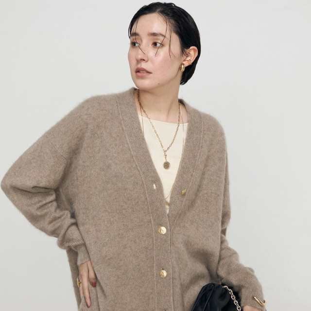 ノーリーズ（NOLLEY’S）/カシミヤファー加工Vネックカーディガンの通販は
