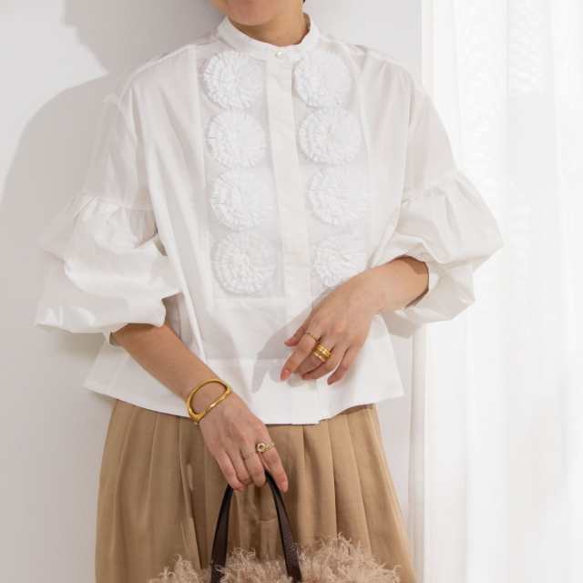 ノーリーズ（NOLLEY’S）/【MARILYN MOON/マリリーンムーン】dramatic tuck motif blouse