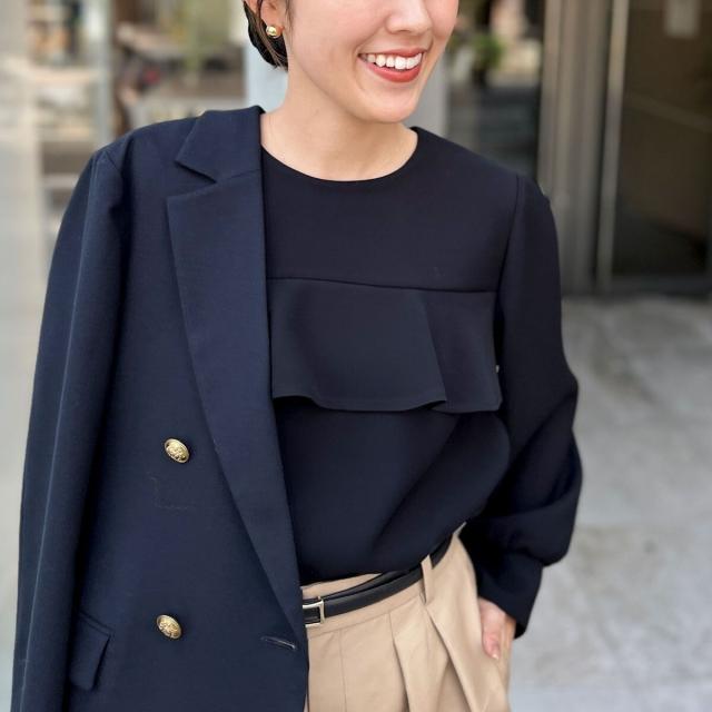 ノーリーズ（NOLLEY’S）/《セットアップ対応》ウォッシャブルダブルクロスブラウス