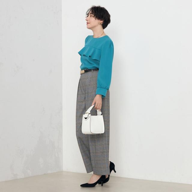 ノーリーズ（NOLLEY’S）/《セットアップ対応》ウォッシャブルダブルクロスブラウス