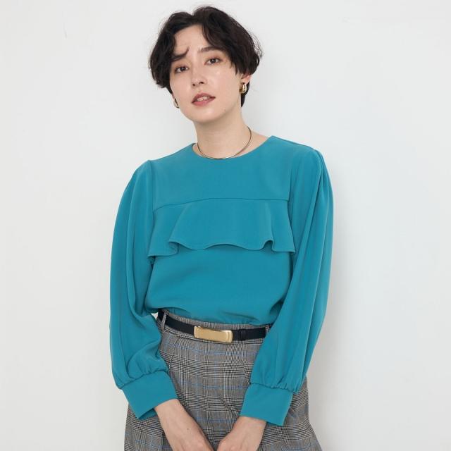 ノーリーズ（NOLLEY’S）/《セットアップ対応》ウォッシャブルダブルクロスブラウス