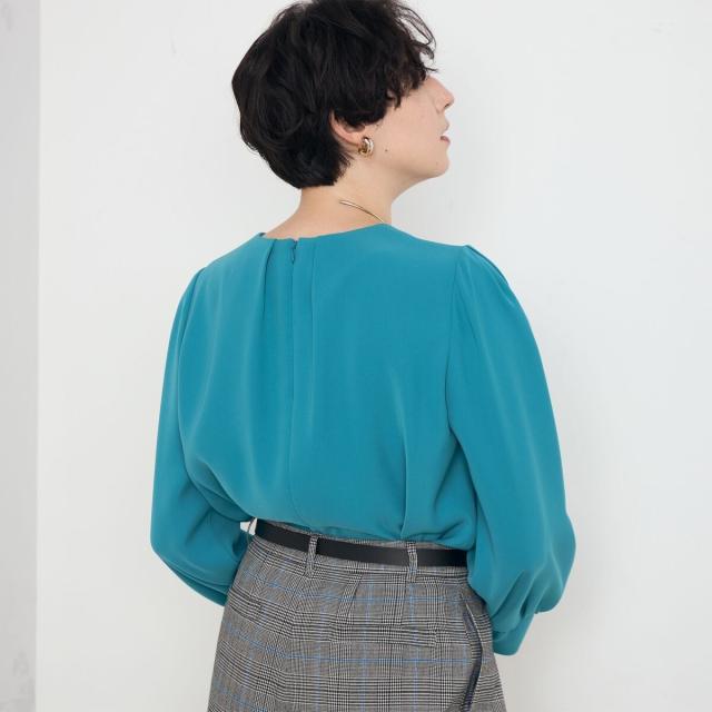 ノーリーズ（NOLLEY’S）/《セットアップ対応》ウォッシャブルダブルクロスブラウス