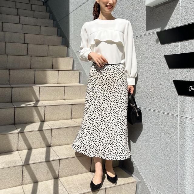 ノーリーズ（NOLLEY’S）/《セットアップ対応》ウォッシャブルダブルクロスブラウス