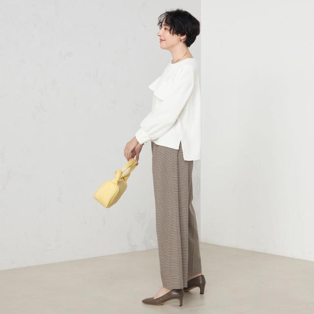 ノーリーズ（NOLLEY’S）/《セットアップ対応》ウォッシャブルダブルクロスブラウス