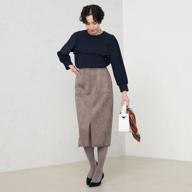 ノーリーズ（NOLLEY’S）/《セットアップ対応》ウォッシャブルダブルクロスブラウス