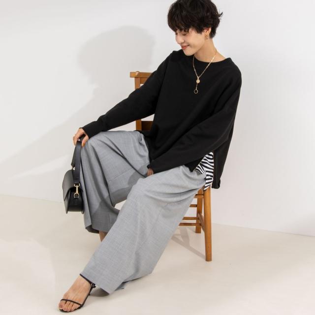 ノーリーズ（NOLLEY’S）/◇【WEB限定サイズあり】《セットアップ対応》ウォッシャブルMannishワイドパンツ