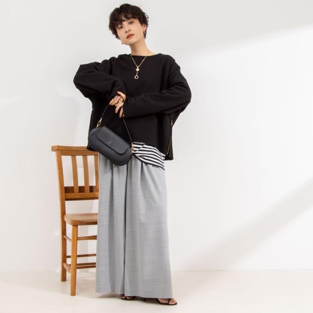 ノーリーズ（NOLLEY’S）/◇【WEB限定サイズあり】《セットアップ対応》ウォッシャブルMannishワイドパンツ