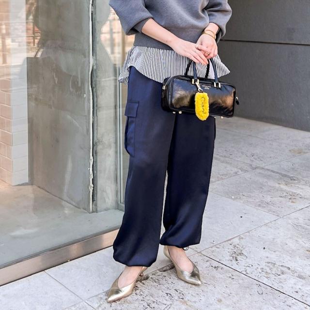 ノーリーズ(NOLLEY’S)/サテンドロストカーゴパンツの通販は