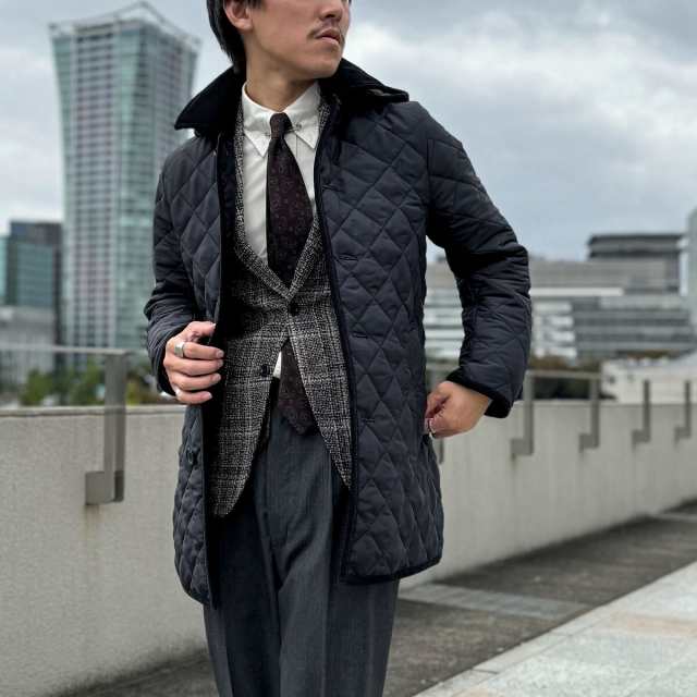 【NEW】ノーリーズ（NOLLEY’S）/【Traditional WeatherWear】別注 DERBY HOOD キルティングジャケット