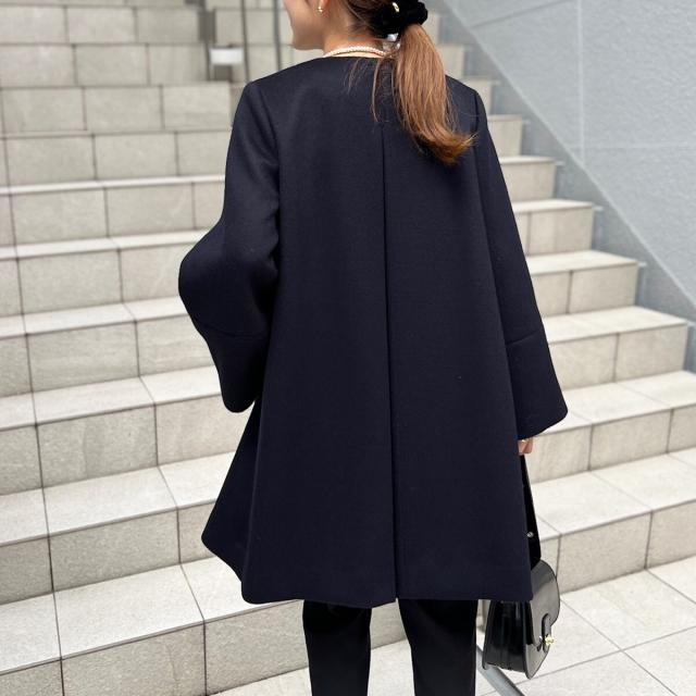 ノーリーズ（NOLLEY’S）/カシミヤ混ビジューブローチ付きコートの通販は