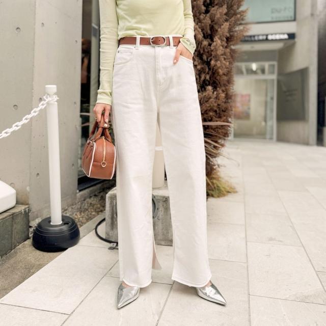 ぴー！24AW RM denim スリットフレアハイウエストデニム NOLLEY'S｜【RM denim】スリットフレアハイウエストデニム