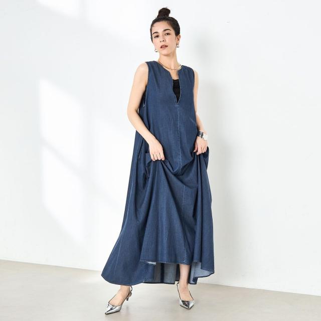 ノーリーズ（NOLLEY’S）/【RM denim】ロング丈テンセルデニムワンピースの通販は