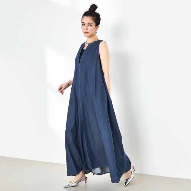 ノーリーズ（NOLLEY’S）/【RM denim】ロング丈テンセルデニムワンピースの通販は