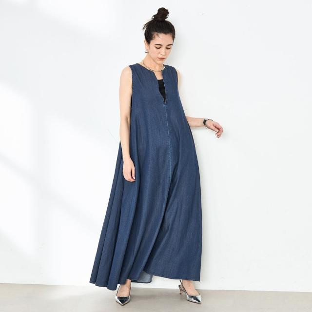 ノーリーズ（NOLLEY’S）/【RM denim】ロング丈テンセルデニムワンピースの通販は
