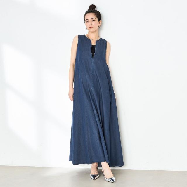 ノーリーズ（NOLLEY’S）/【RM denim】ロング丈テンセルデニムワンピースの通販は