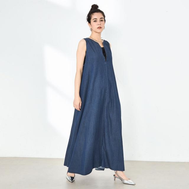 ノーリーズ（NOLLEY’S）/【RM denim】ロング丈テンセルデニムワンピースの通販は