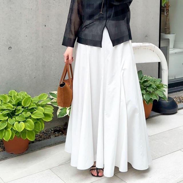 ノーリーズ（NOLLEY’S）/【追加】《オールシーズン対応》ウォッシャブルヴィンテージタフタマチ入りマキシスカートの通販は