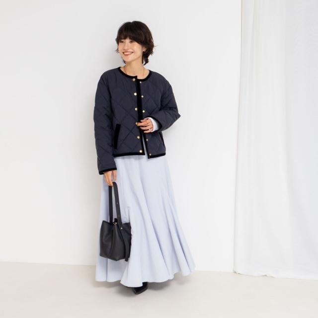 2nd NOLLEY'S　ウォッシャブルヴィンテージタフタマチ入りマキシスカート NOLLEY'S スカート 「追加」「WEB＆一部店舗限定色あり