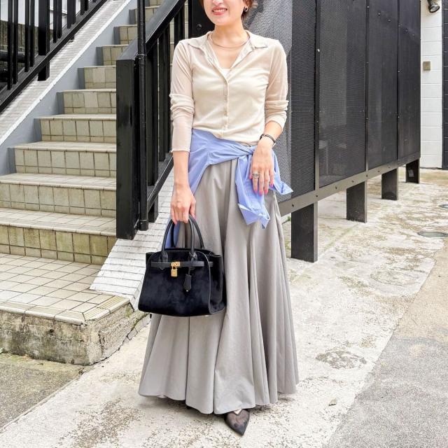 ノーリーズ（NOLLEY’S）/【追加】《オールシーズン対応》ウォッシャブルヴィンテージタフタマチ入りマキシスカートの通販は