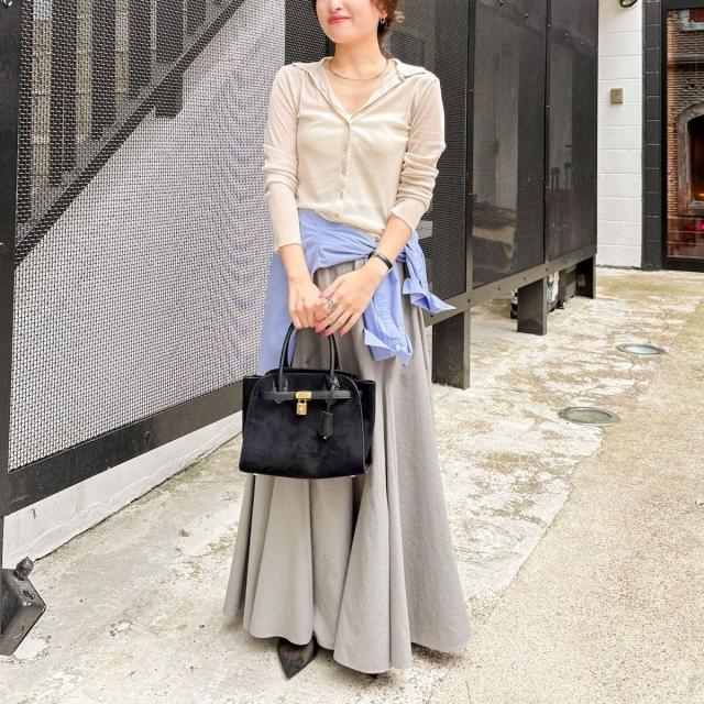 ノーリーズ（NOLLEY’S）/【追加】《オールシーズン対応》ウォッシャブルヴィンテージタフタマチ入りマキシスカートの通販は